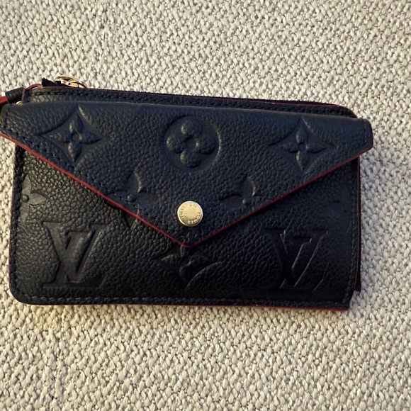 LV recto Versa in empriente leather - navy/blue - Picture 6 of 11